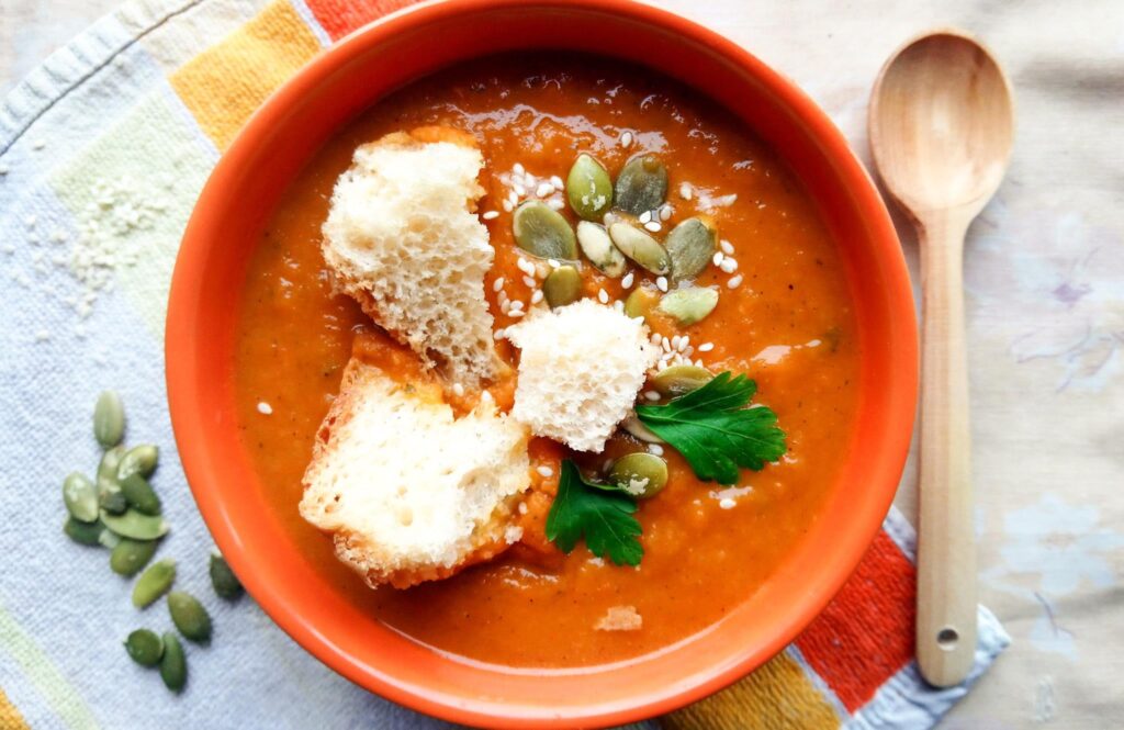 гарбузовий крем суп без вершків рецепт